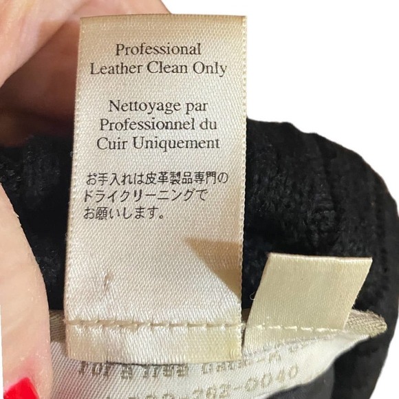 Coldwater Creek Leather Jacket with Wool Mix Trim Size M - Picture 3 of 7